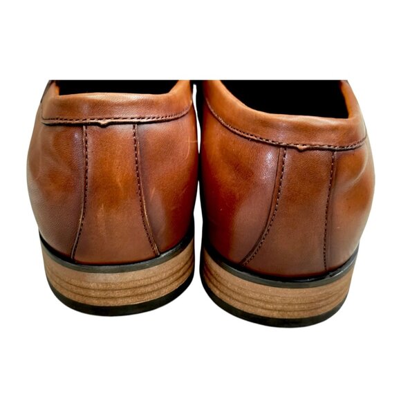 Steve Madden SMITHUN Mens Brown Leather Loafers With Metal Detail 8 NWOB main image 9